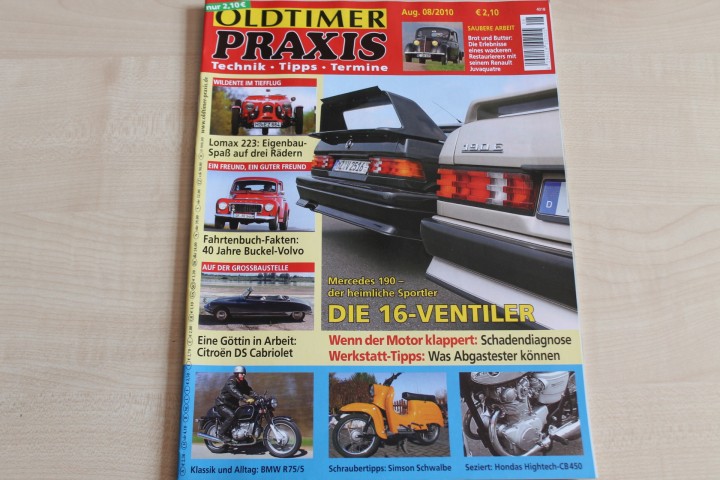 Deckblatt Oldtimer Praxis (08/2010)